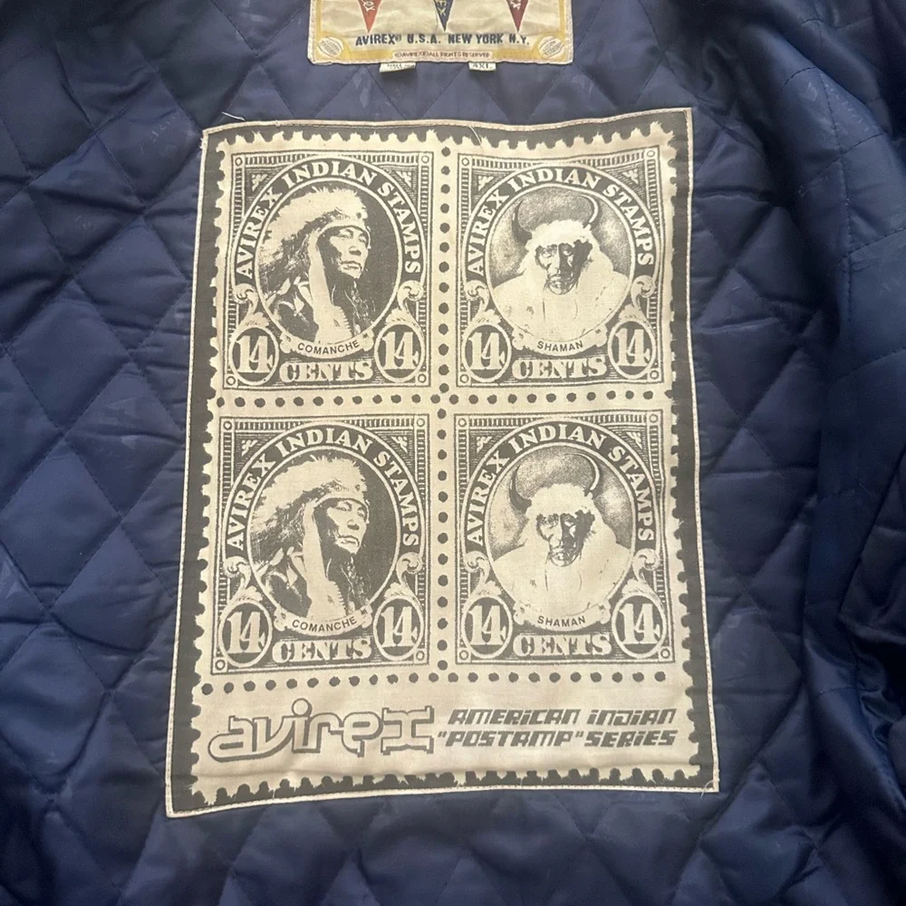 Two-Tone Leather Varsity Jacket - Picture 5 of 5